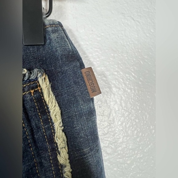 Moschino Floral Frayed Denim Jeans - Picture 5 of 8